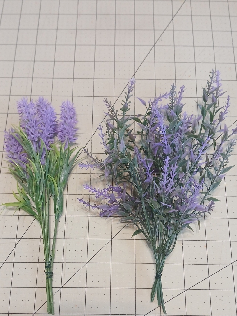 Artificial Lavender Stems - 2 Sets Of 5 Stems